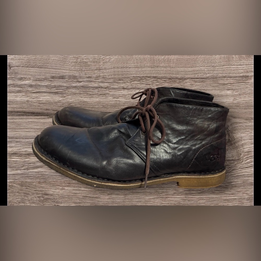 UGG Men's Leighton Chukka Boots SZ 13 Dark Brown